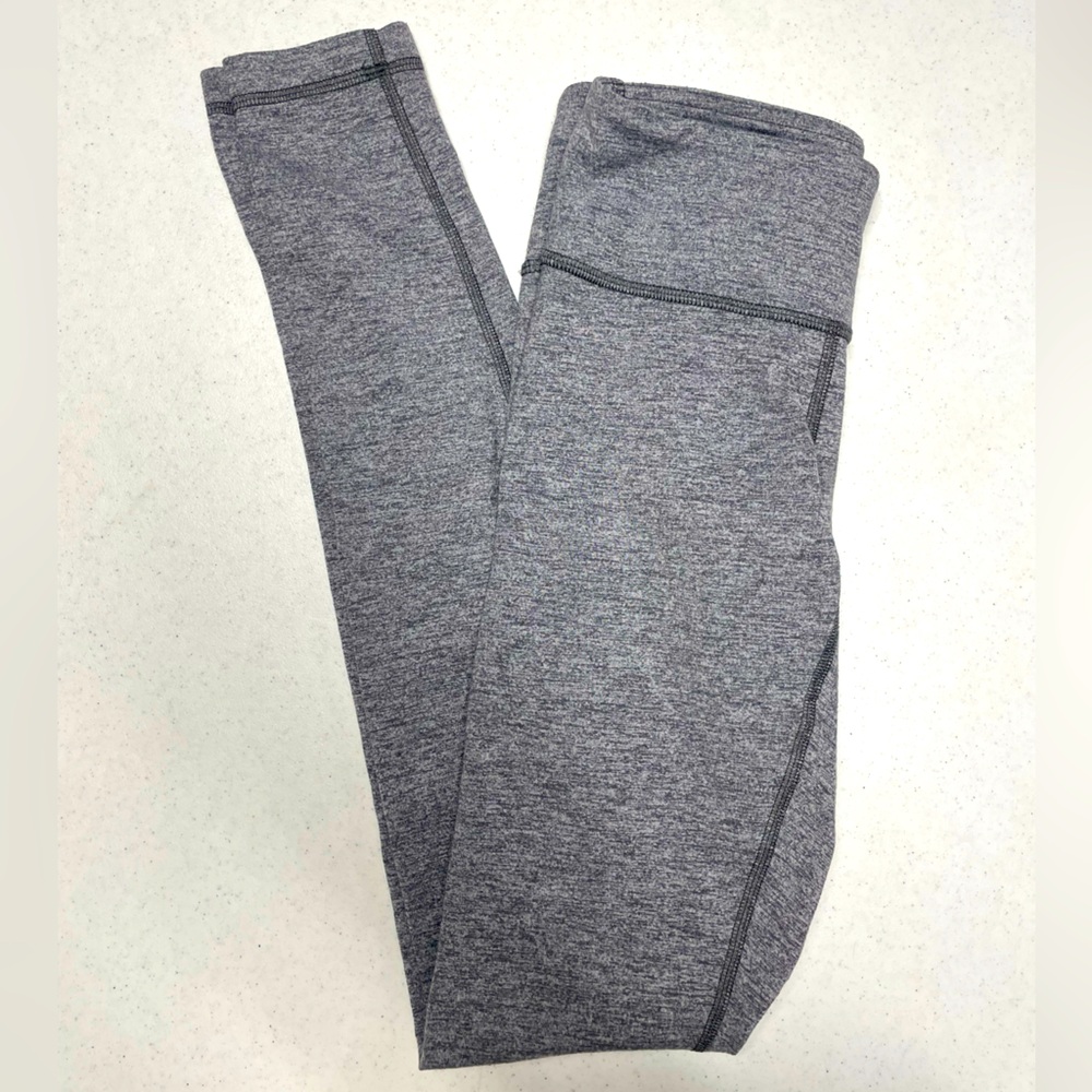 Lululemon Heathered Space Die Gray‎ Workout Leggings